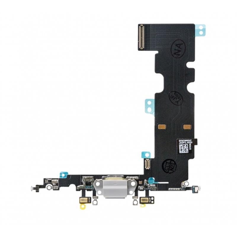 Replacement Charge Data Connector incl Flex Cable for Apple iPhone 8 Plus White OEM