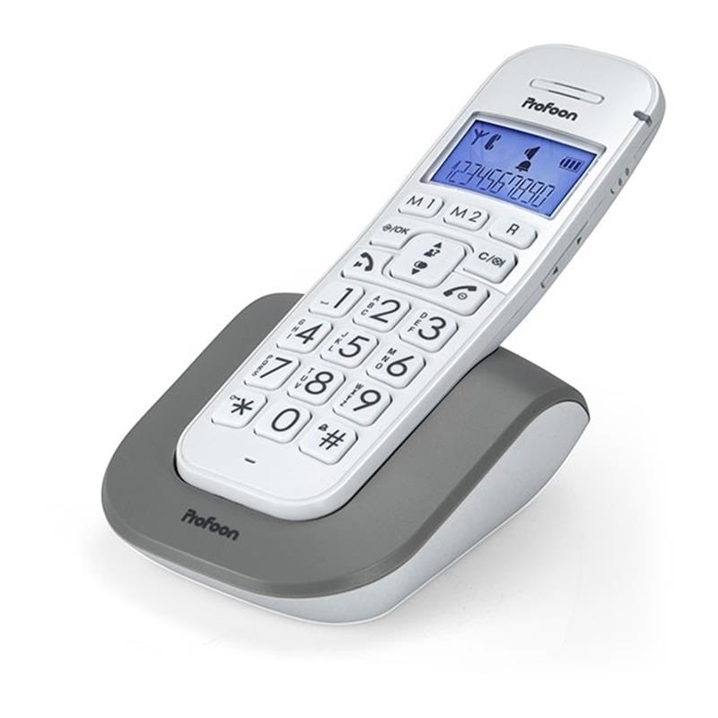  Profoon Big Button DECT Telefoon White