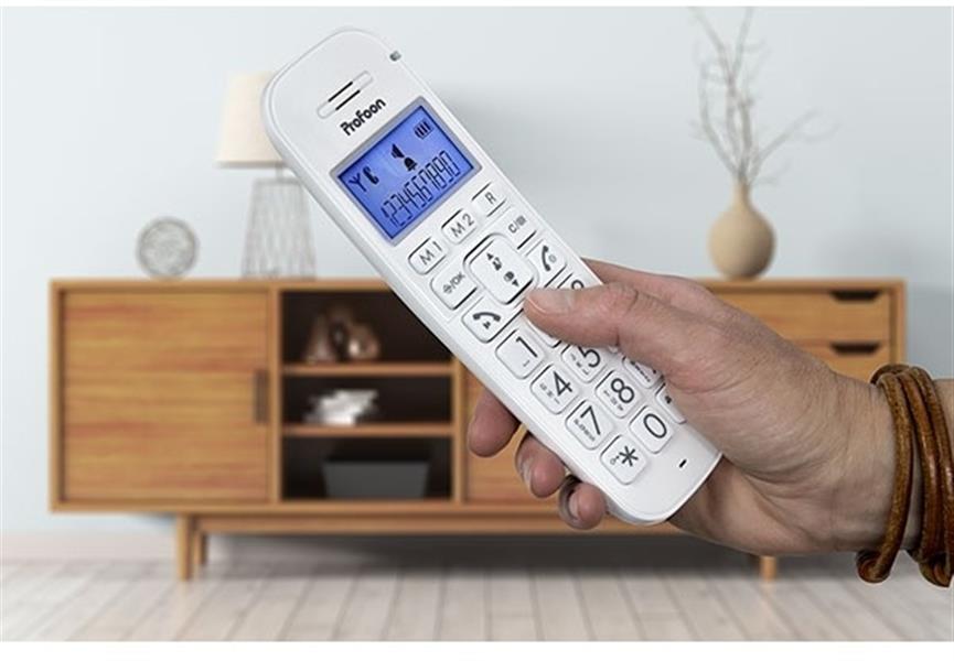  Profoon Big Button DECT Telefoon White