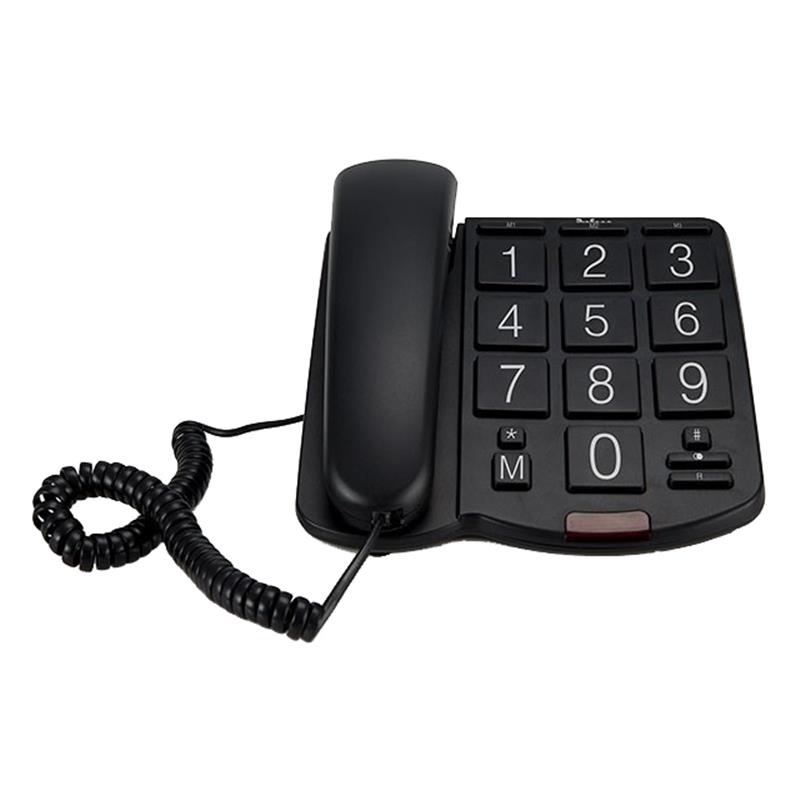 Profoon Big Button Bureautelefoon Black