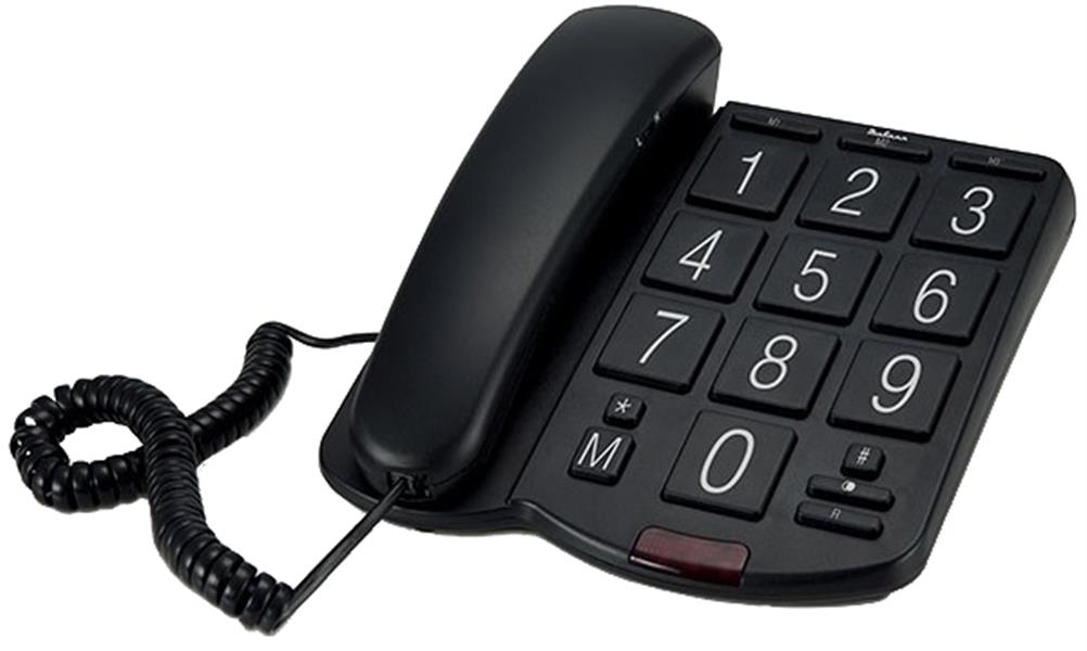  Profoon Big Button Bureautelefoon Black