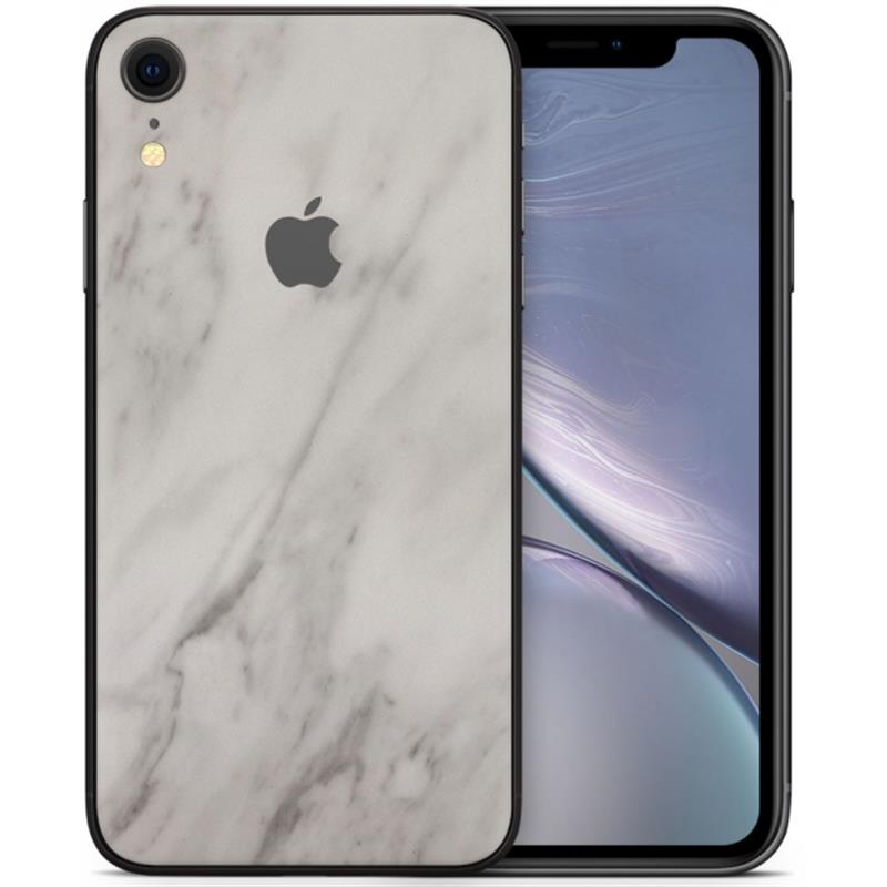 dskinz Smartphone Back Skin for Apple iPhone XR White Marble