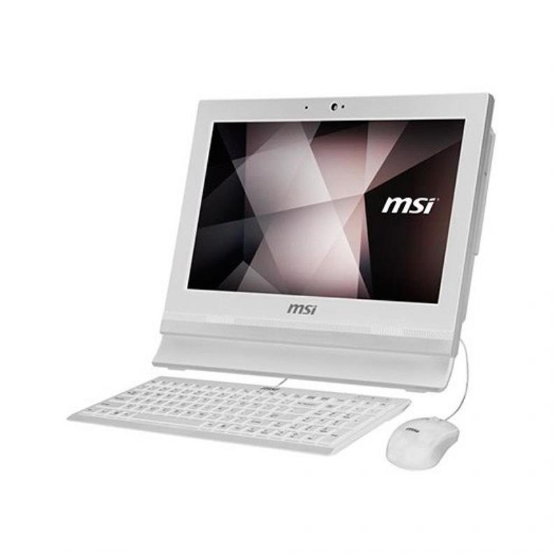 MSI Pro 16T 7M-002XEU 39,6 cm (15.6"") 1366 x 768 Pixels Touchscreen Intel® Celeron® 4 GB DDR4-SDRAM 500 GB HDD Wi-Fi 5 (802.11ac) Wit Alles-in-één-pc