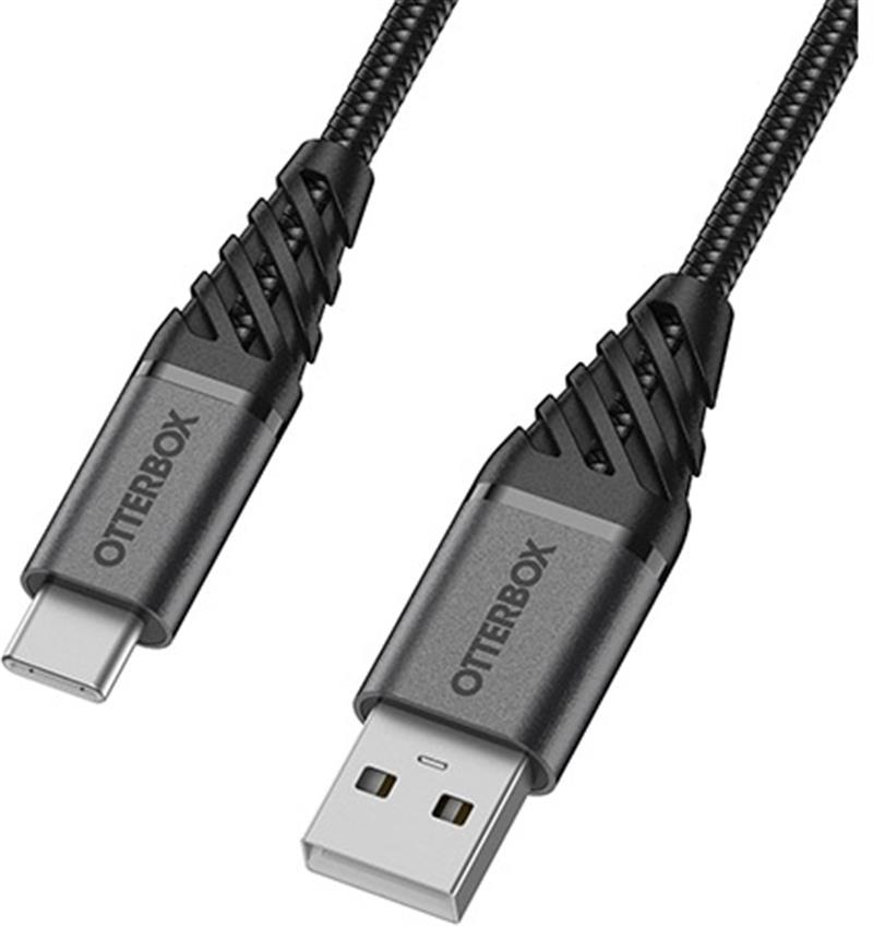 OtterBox Nylon Braided Charge Sync Cable USB-C 3m Black