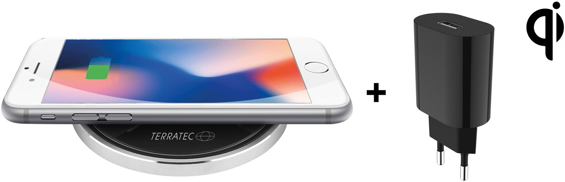 Terratec ChargeAIR dot! Wireless Charger 5W 7 5W 10W Black Silver