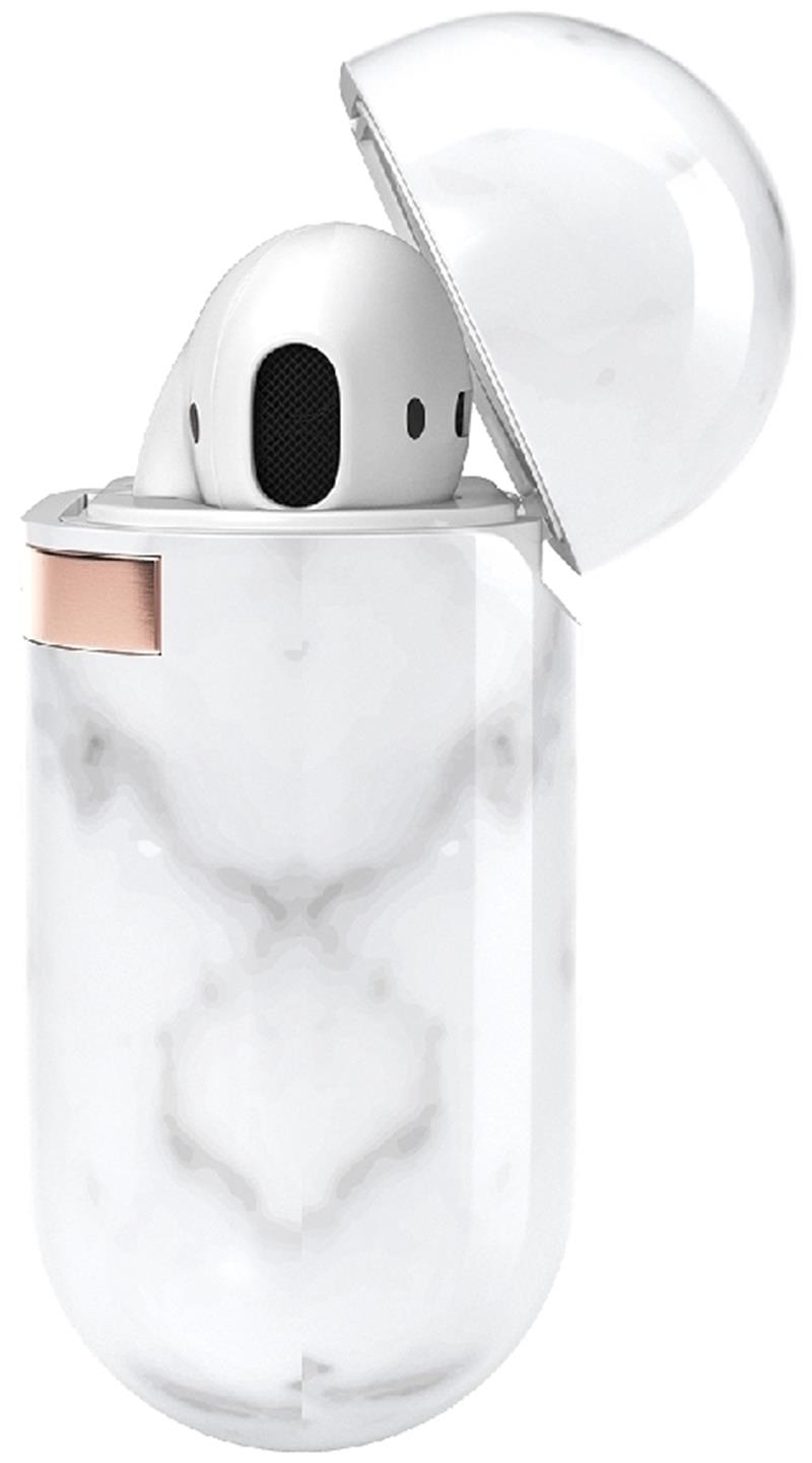 Richmond Finch Freedom Series Apple Airpod White Marble Gold