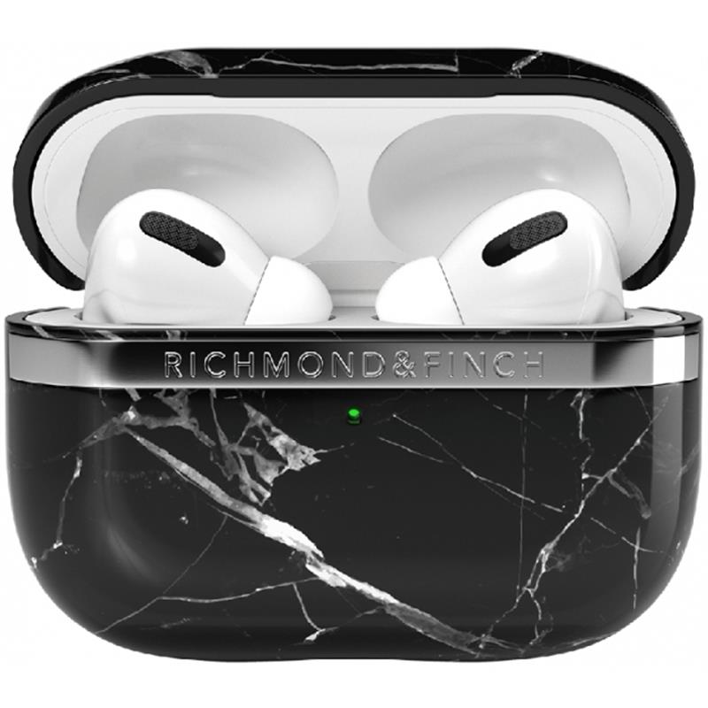 Richmond Finch Freedom Series Apple Airpod Pro Black Marble Silver