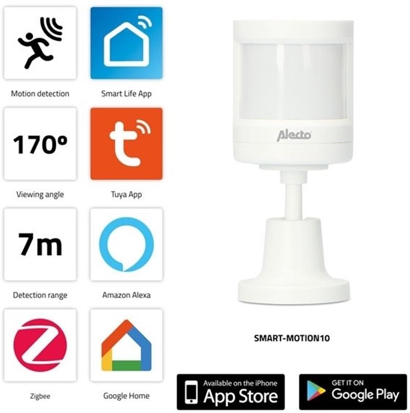 Alecto Smart Zigbee Motion Sensor White