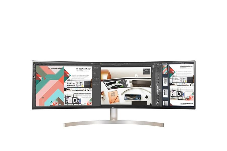 LG 49WL95CP-W computer monitor 124,5 cm (49"") 5120 x 1440 Pixels DQHD Zilver