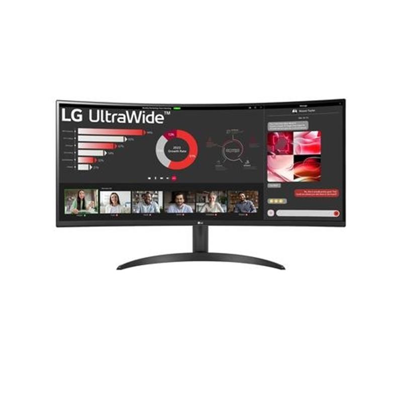 LG 34WR50QC-B.AEU computer monitor 86,4 cm (34"") 3440 x 1440 Pixels UltraWide Quad HD LCD Zwart