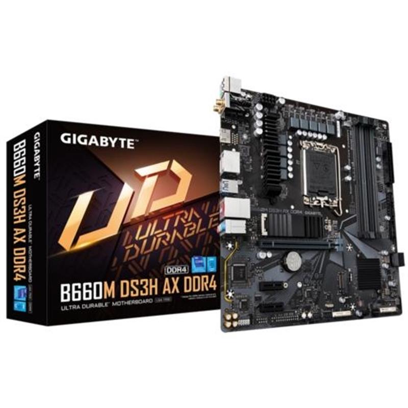 Gigabyte B660M DS3H AX DDR4 moederbord Intel B660 LGA 1700 micro ATX