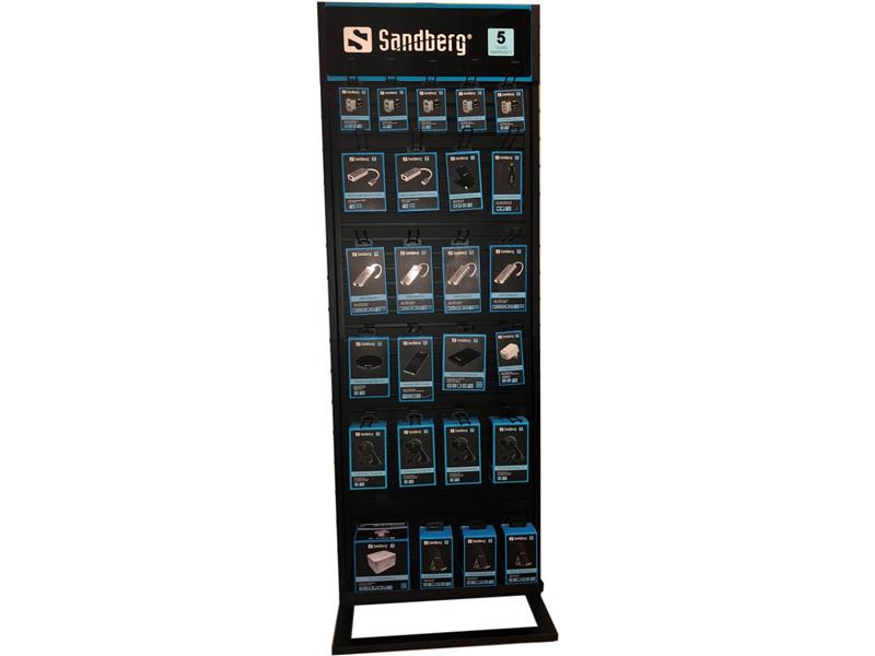 Sandberg Alu Slatwall Display 2-sided