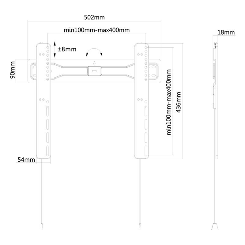 Neomounts tv wandsteun