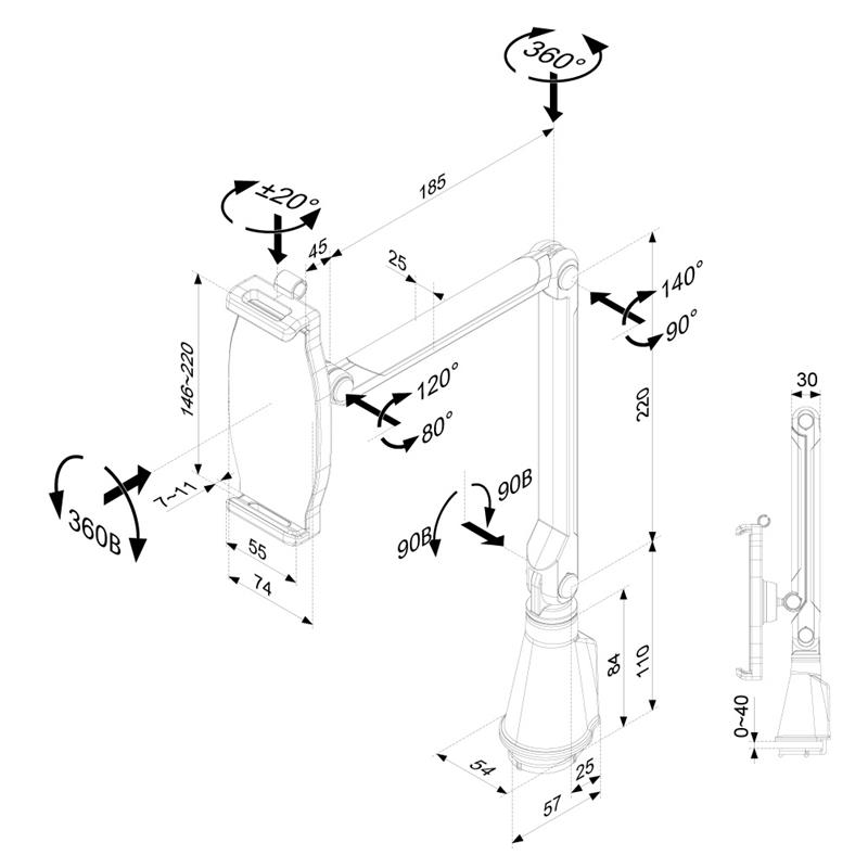 Neomounts tablet stand