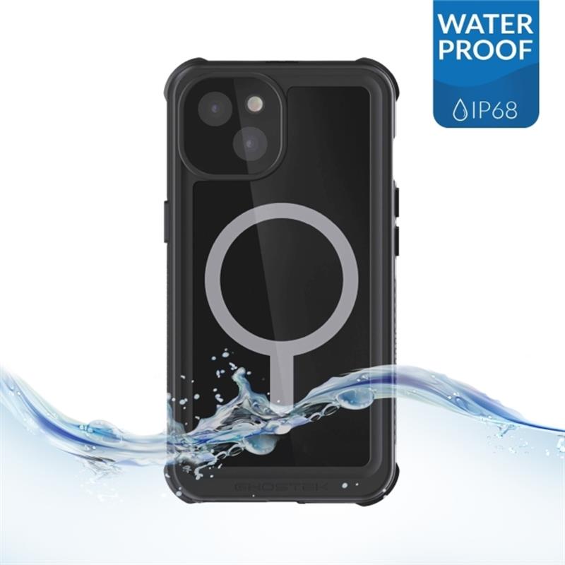 Ghostek Nautical 4 Waterproof MagSafe Case Belt Swivel Holster Apple iPhone 13 Black