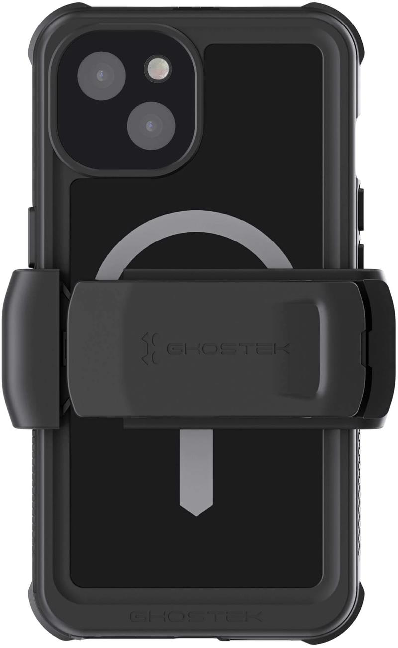 Ghostek Nautical 4 Waterproof MagSafe Case Belt Swivel Holster Apple iPhone 13 Black