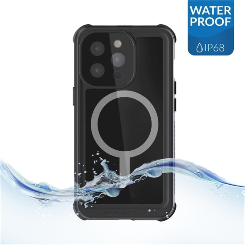 Ghostek Nautical 4 Waterproof MagSafe Case Belt Swivel Holster Apple iPhone 13 Pro Black