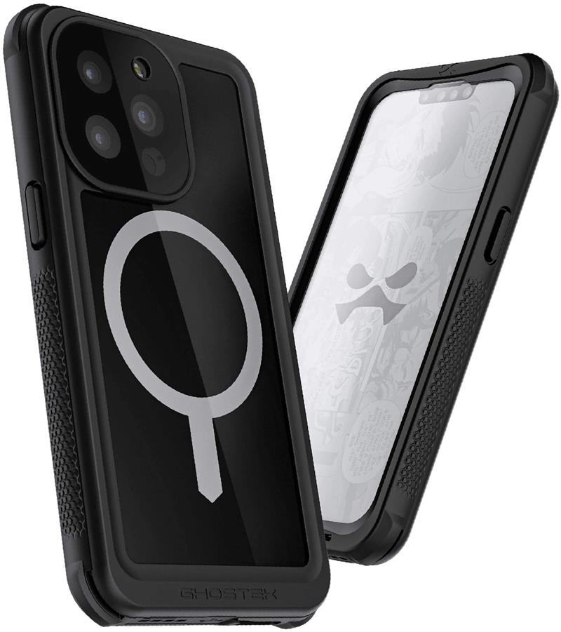 Ghostek Nautical 4 Waterproof MagSafe Case Belt Swivel Holster Apple iPhone 13 Pro Black