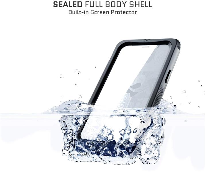 Ghostek Nautical 4 Waterproof MagSafe Case Belt Swivel Holster Apple iPhone 13 Pro Clear