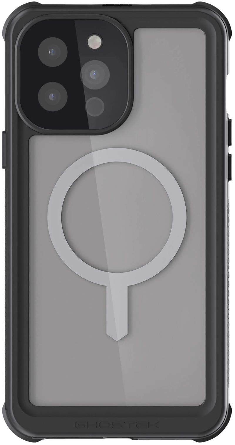 Ghostek Nautical 4 Waterproof MagSafe Case Belt Swivel Holster Apple iPhone 13 Pro Max Clear