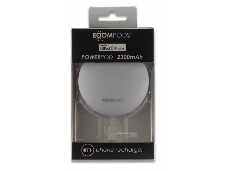 Boompods Power Banks 2300mAh Powerpod iphone 5/5s/6, White