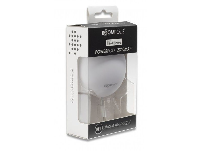 Boompods Power Banks 2300mAh Powerpod iphone 5/5s/6, White