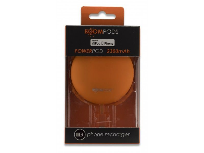 Boompods Power Banks 2300mAh Powerpod iphone 5/5s/6, Orange