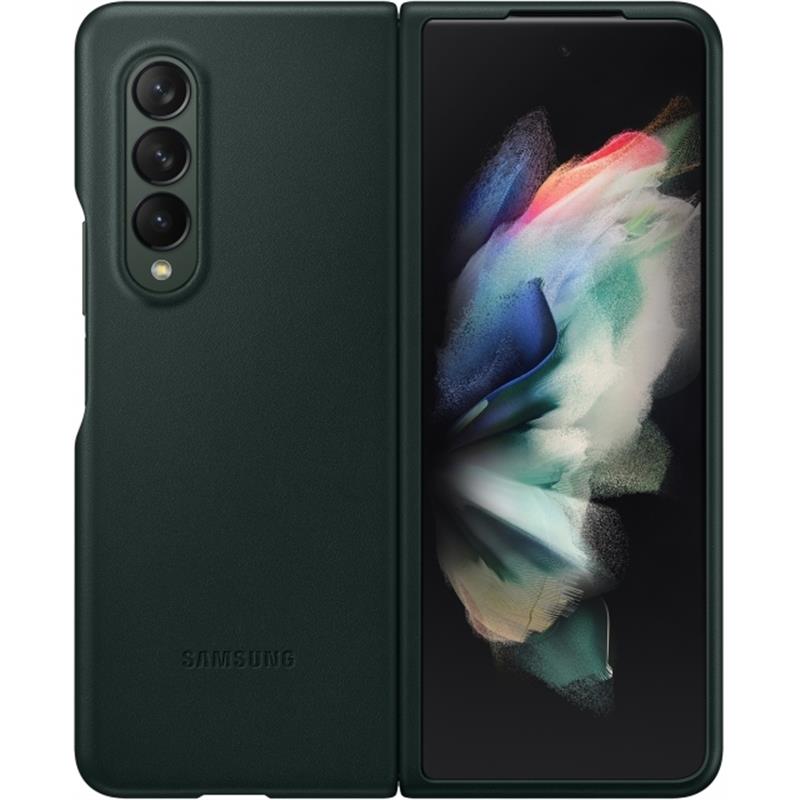  Samsung Leather Cover Galaxy Z Fold3 Green