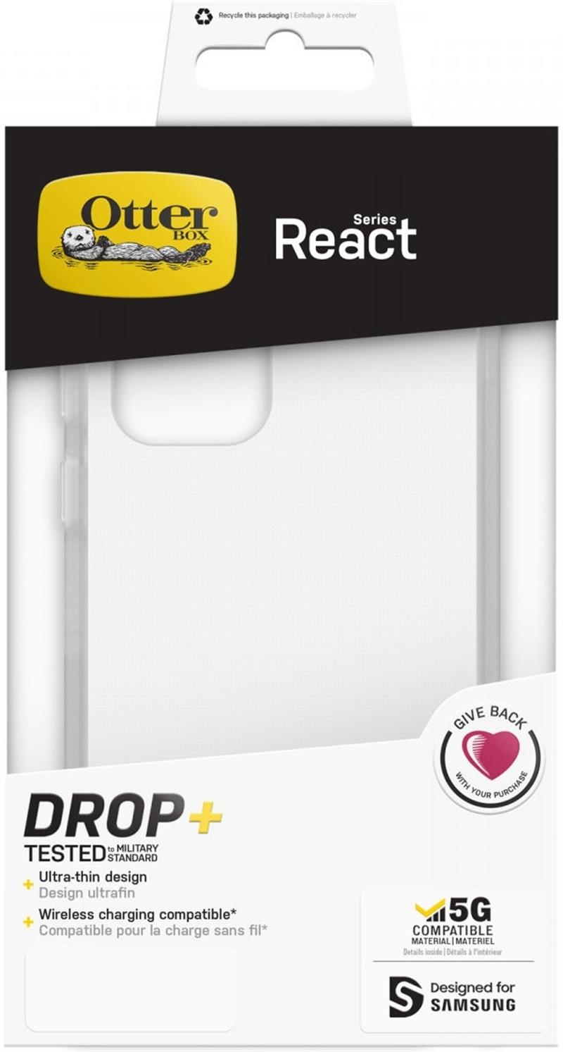 OtterBox React Series voor Samsung Galaxy S22 Ultra, transparant