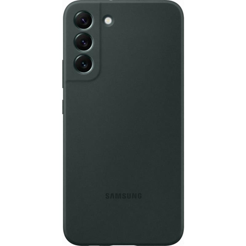  Samsung Silicone Cover Galaxy S22 5G Dark Green