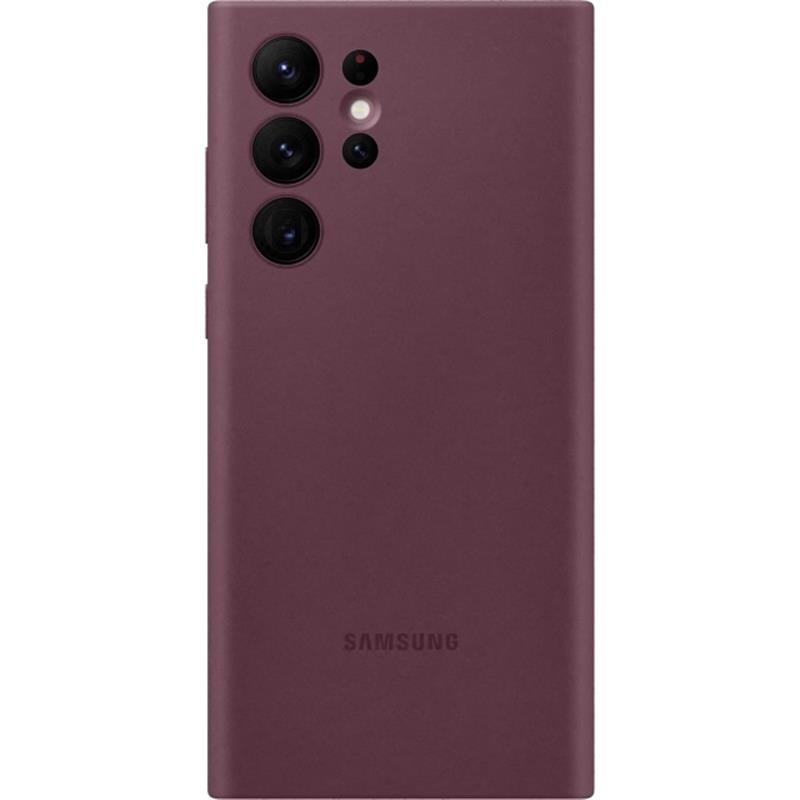  Samsung Silicone Cover Galaxy S22 Ultra 5G Burgundy