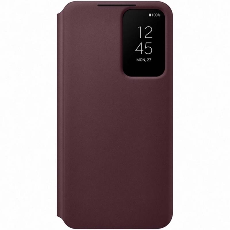  Samsung Smart Clear View Cover Galaxy S22 5G Burgundy