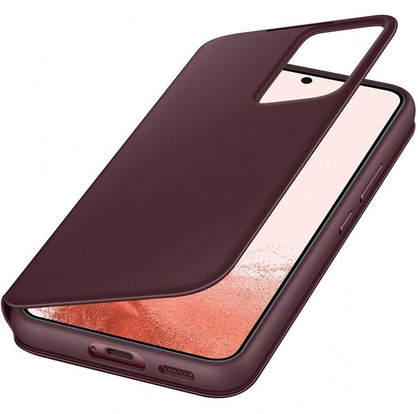  Samsung Smart Clear View Cover Galaxy S22 5G Burgundy