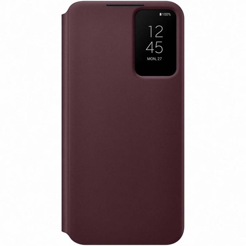  Samsung Smart Clear View Cover Galaxy S22 5G Burgundy