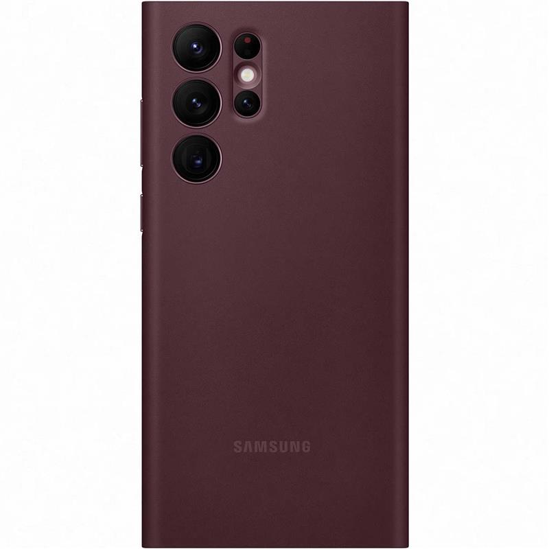  Samsung Smart Clear View Cover Galaxy S22 Ultra 5G Burgundy