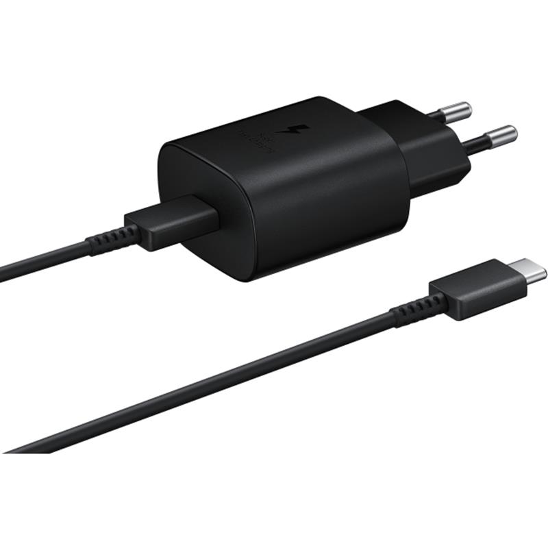 EP-TA800XBEGWW Samsung Super Fast PD Wall Charger USB-C incl USB-C Cable 25W Black Bulk