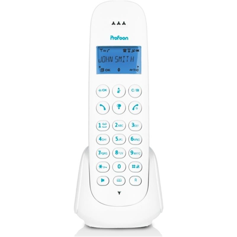 PDX-300BW Profoon DECT Telefoon White Blue