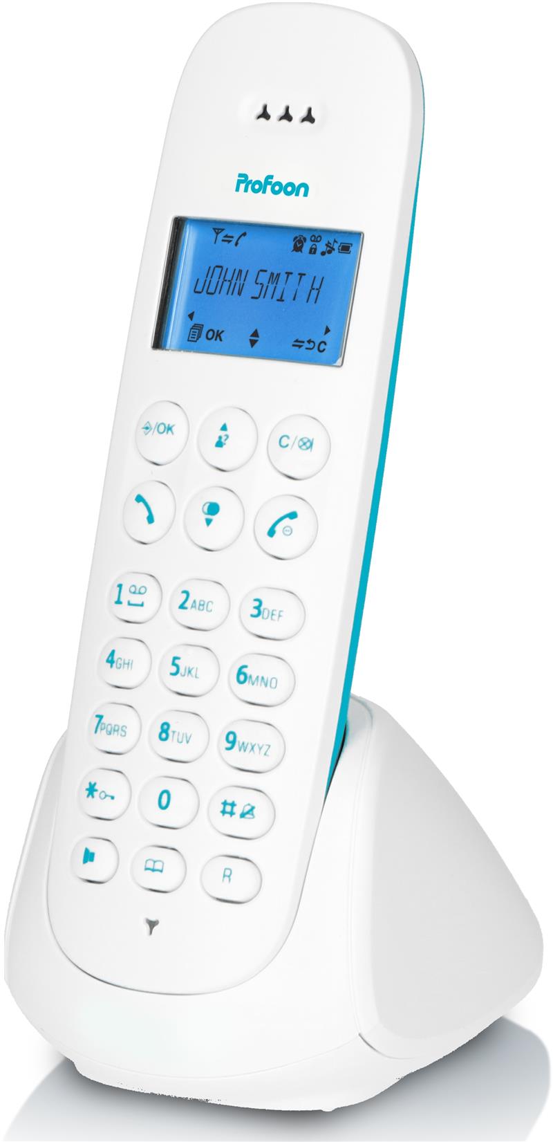 PDX-300BW Profoon DECT Telefoon White Blue