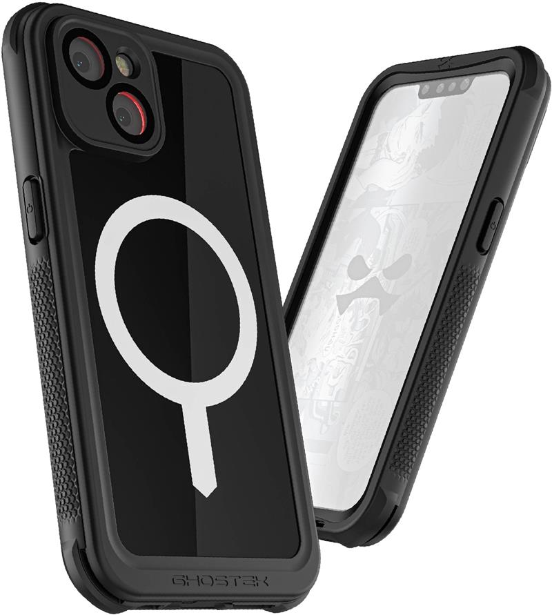 Ghostek Nautical Waterproof MagSafe Case Belt Swivel Holster Apple iPhone 14 Black