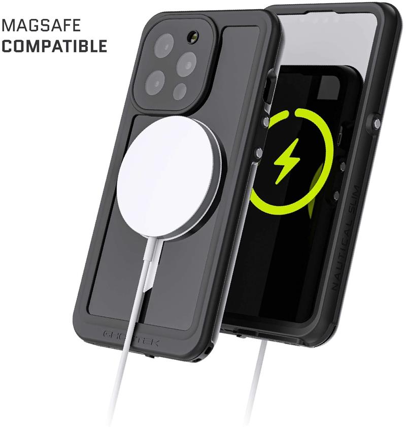 Ghostek Nautical Slim Waterproof MagSafe Case Apple iPhone 13 Pro Black