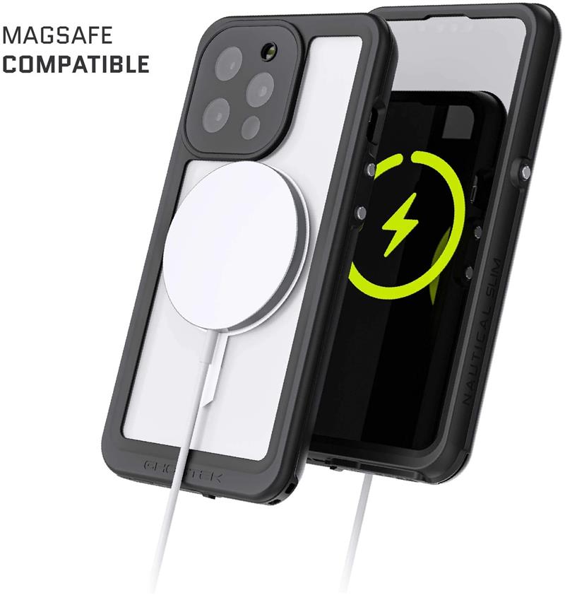 Ghostek Nautical Slim Waterproof MagSafe Case Apple iPhone 13 Pro Clear