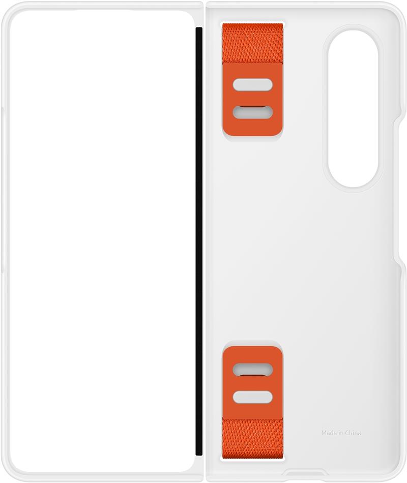  Samsung Silicone Cover with Strap Galaxy Z Fold4 White