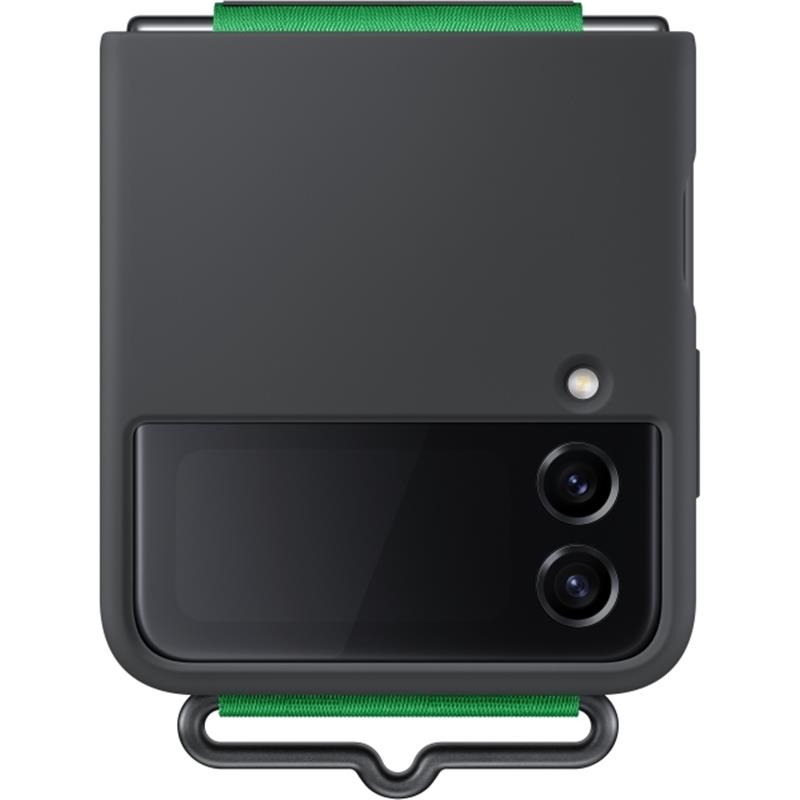  Samsung Silicone Cover with Strap Galaxy Z Flip4 Black