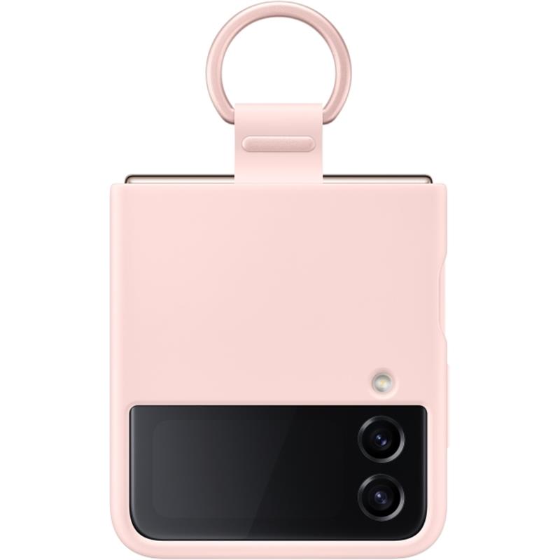  Samsung Silicone Cover with Ring Galaxy Z Flip4 Pink