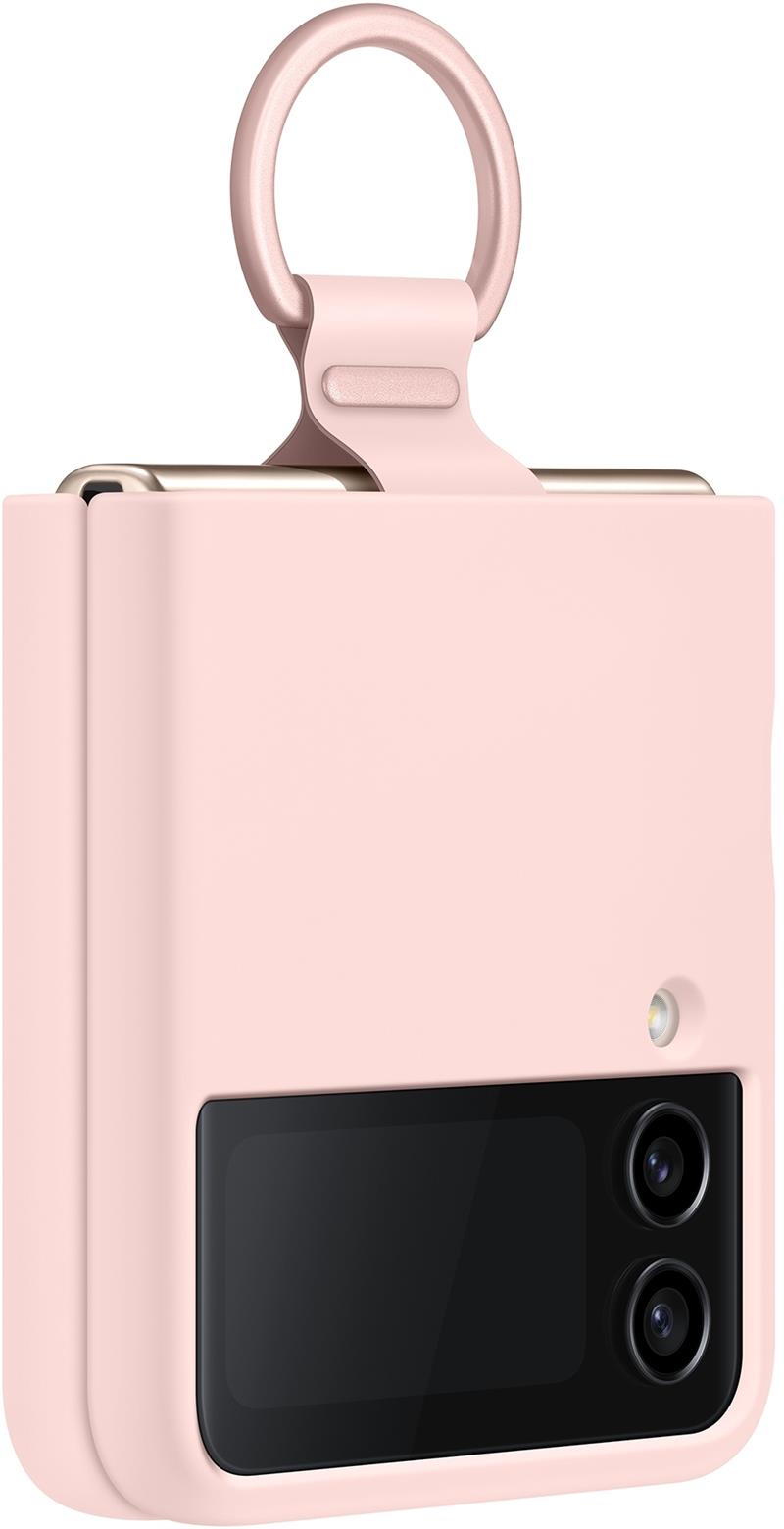  Samsung Silicone Cover with Ring Galaxy Z Flip4 Pink