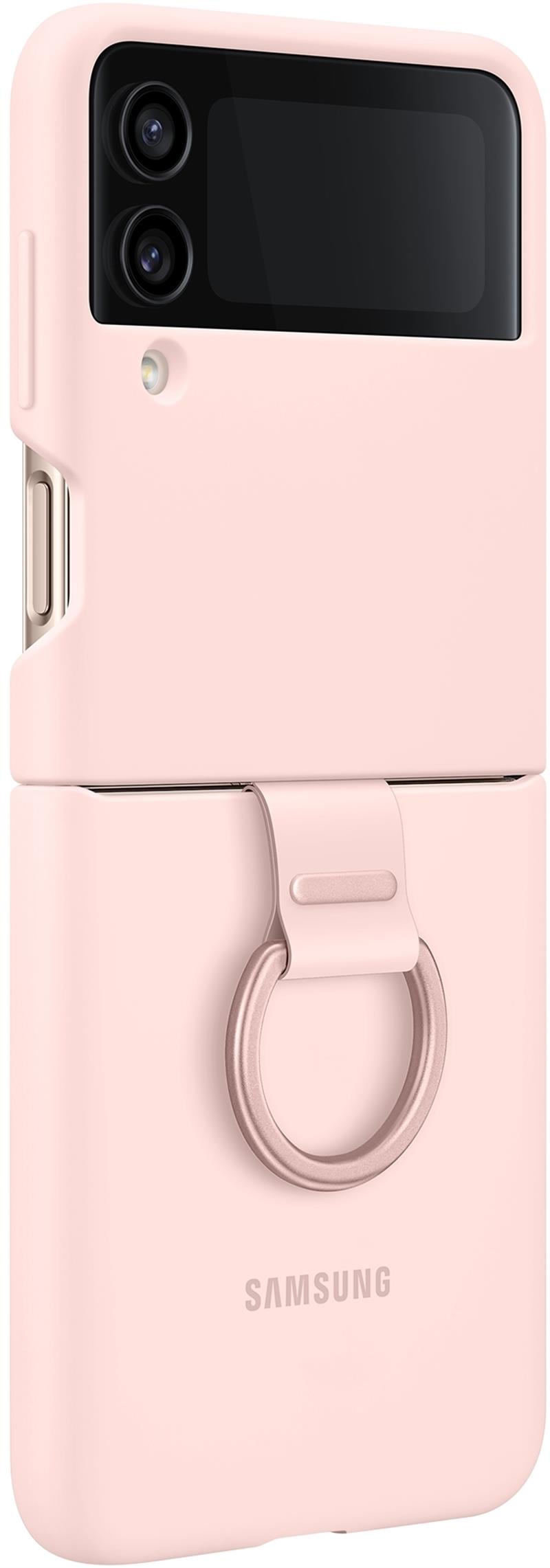  Samsung Silicone Cover with Ring Galaxy Z Flip4 Pink