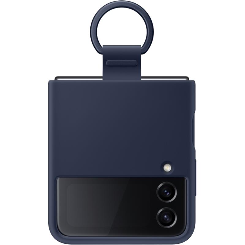  Samsung Silicone Cover with Ring Galaxy Z Flip4 Navy