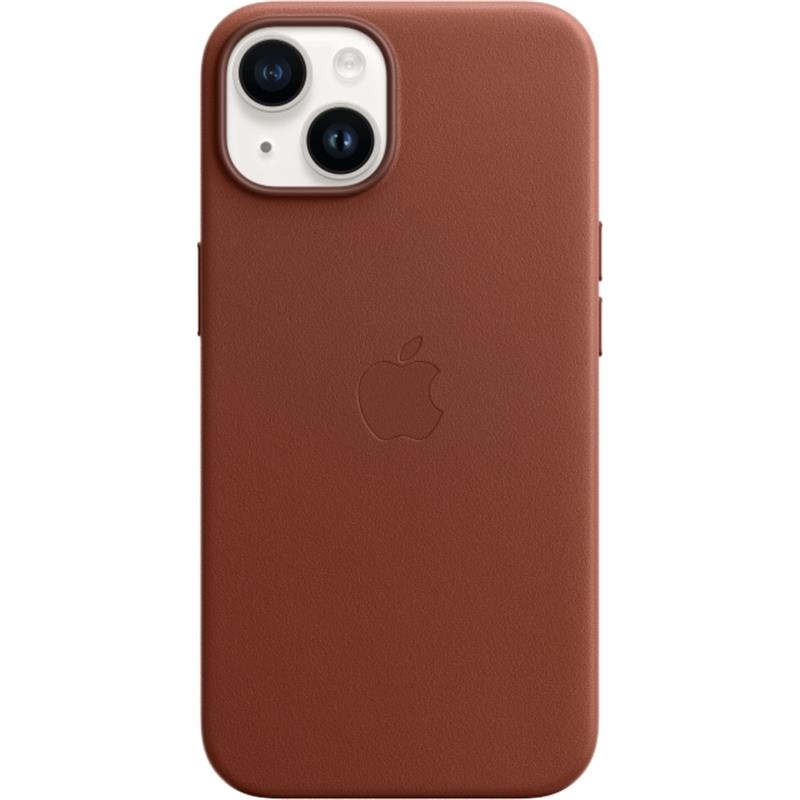  Apple Leather Case with MagSafe iPhone 14 Umber