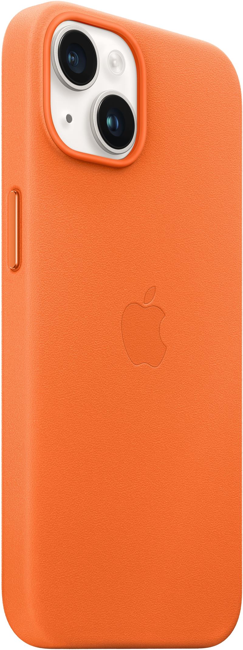 APPLE iPhone 14 Leather Case MgS Orange