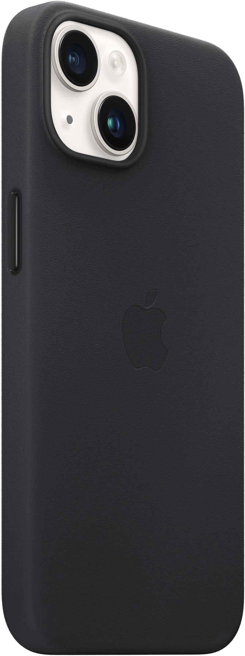 Apple iPhone 14 Plus Leather Case with MagSafe Midnight Black 